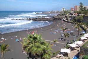 Plaża w Puerto de la Cruz